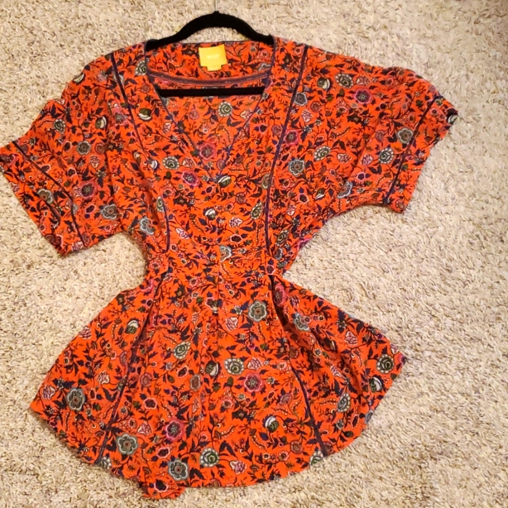 Anthropology Maeve Silk Top